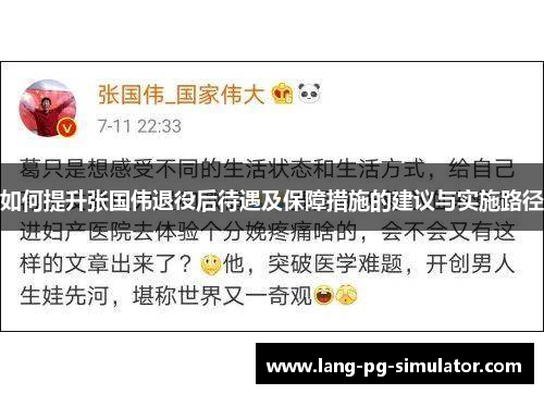 如何提升张国伟退役后待遇及保障措施的建议与实施路径 如何提升张国伟退役后待遇及保障措施的建议与实施路径